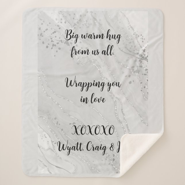 Benutzerdefinierte Nachricht für grafischen Entwur Sherpadecke (Vorderseite)