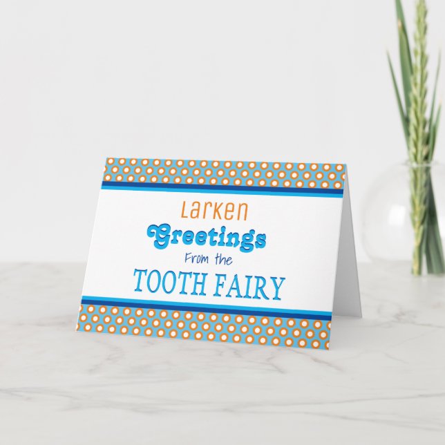 Benutzerdefinierte Nachricht von der Tooth Fairy G Karte (Vorderseite)