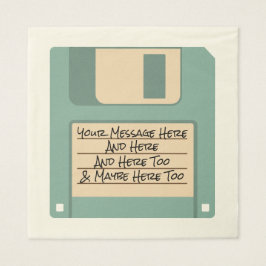 Benutzerdefinierte Nachrichtencomputer-Diskette Na Serviette