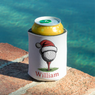 Benutzerdefinierte Name Golfbälle Weihnachten Golf Dosenkühler