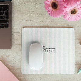 Benutzerdefinierte Name- und Stripteppichvorlage Mousepad