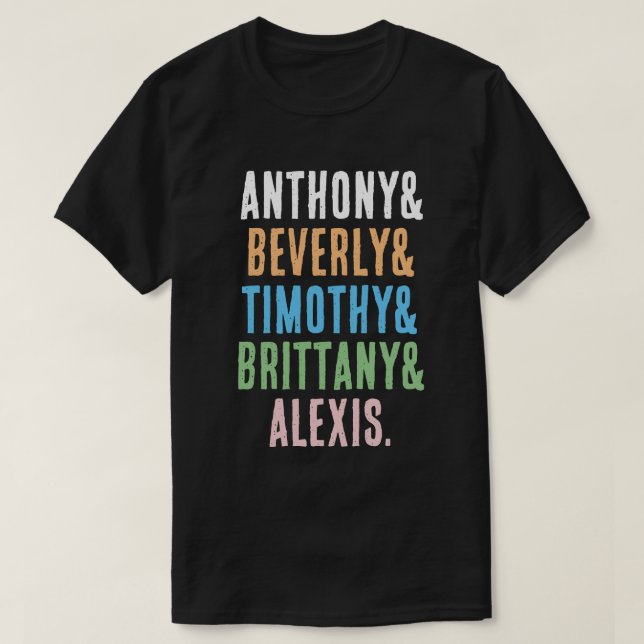 Benutzerdefinierte Namen, Namensliste, Trailnamen T-Shirt (Design vorne)