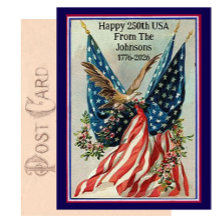 Benutzerdefinierte Namen Vintage Fourth of July Pa