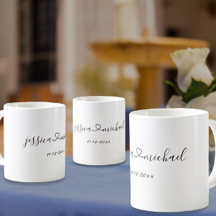 Benutzerdefinierte Namen von Frischvermählten, ver Tasse