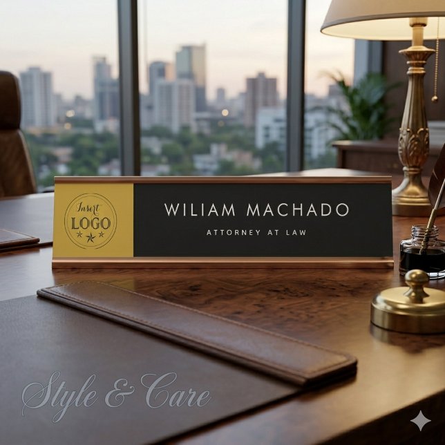 Benutzerdefinierte Namensschild für Anwälte Profes (Custom Lawyer Name Plate Professional Office Desk Sign)