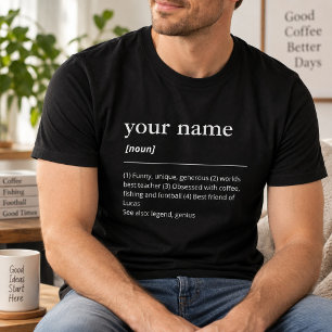 Benutzerdefinierte Namenswörterbuchdefinition schw T-Shirt