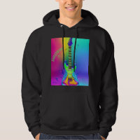 Benutzerdefinierte Neon-Gitarre, psychedelische Bo