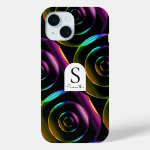 Benutzerdefinierte Neon-Glas-Handyhülle mit Monogr Case-Mate iPhone Hülle