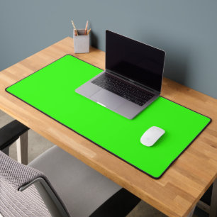 Benutzerdefinierte Neon-grüne Solid-Farbe   Classi Schreibtischunterlage