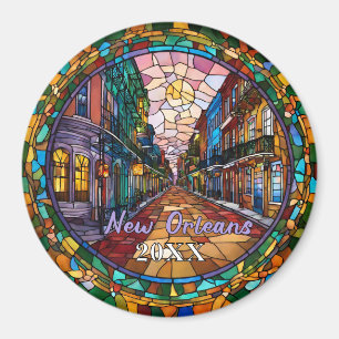 Benutzerdefinierte New Orleans Bourbon Street Dati Magnet