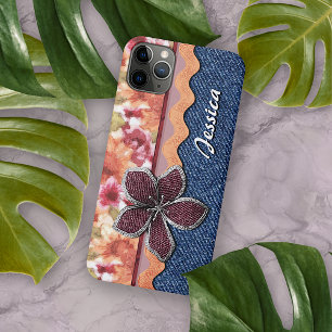 Benutzerdefinierte Niedliche Elegante Sommer Blume iPhone 16 Pro Max Hülle