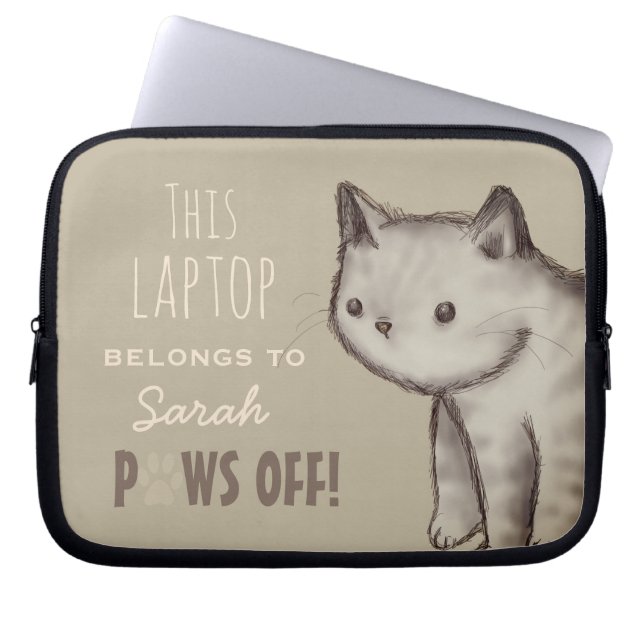 Benutzerdefinierte Niedliche Katzenbilder-Paws aus Laptopschutzhülle (Vorderseite)
