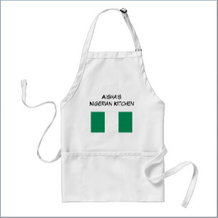 Benutzerdefinierte nigerianische Flagge Weiß und G Schürze