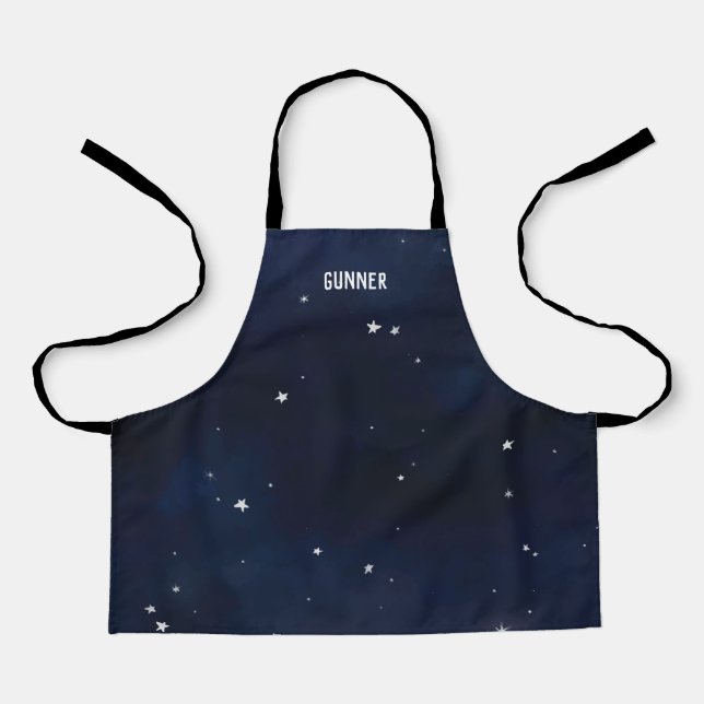 Benutzerdefinierte Night Sky All-Over-Print-Schürz Schürze (Vorderseite)