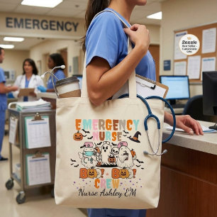 Benutzerdefinierte Notfallkrankenschwester Hallowe Jumbo Stoffbeutel