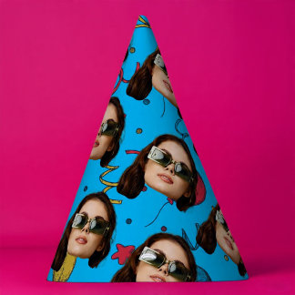 Benutzerdefinierte Oberfläche Geburtstags-Foto Mus Partyhütchen