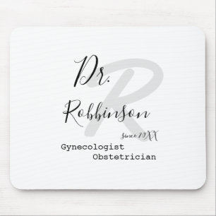 Benutzerdefinierte Obgyn Geburtshelfer Gynäkologe  Mousepad