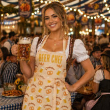 Benutzerdefinierte Oktoberfest-Bier- & Brezel-Must