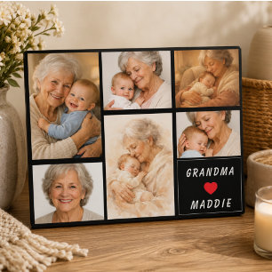 Benutzerdefinierte Oma-Foto-Collage   Tag der Groß Fotoplatte