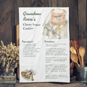 Benutzerdefinierte Oma Mama Rezepte Zucker Kekse E Geschirrtuch