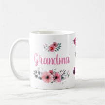 Benutzerdefinierte "Oma"-Tasse mit den Namen von G
