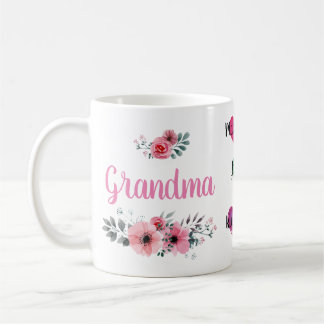 Benutzerdefinierte "Oma"-Tasse mit den Namen von G Kaffeetasse