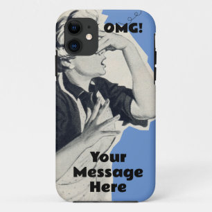 Benutzerdefinierte OMG-Nachricht antiker 50er iPho Case-Mate iPhone Hülle