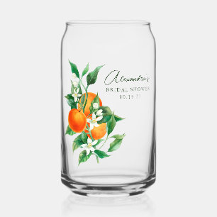 Benutzerdefinierte Orange Frucht Botanische Hochze Dosenglas
