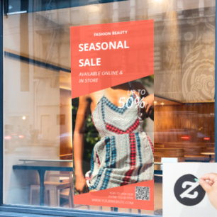 benutzerdefinierte Orange Instant Foto Business Ad Fensteraufkleber
