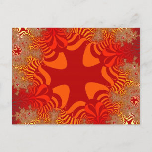 Benutzerdefinierte Orange-Rot-Kreuz-Postkarte Postkarte