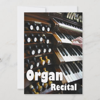 Benutzerdefinierte Orgel-Recital-Einladung | Pfeif Einladung