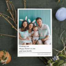 Benutzerdefinierte Osterpostkarte mit Foto