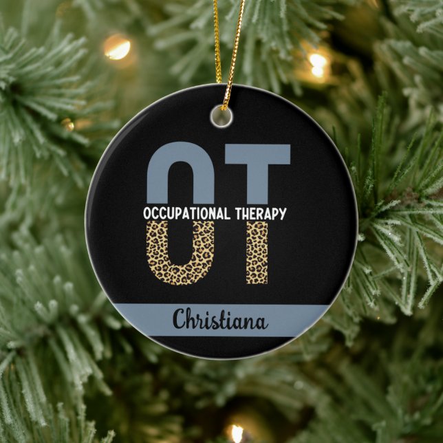 Benutzerdefinierte OT Beruf Therapie OT Student Ge Keramik Ornament (Baum)