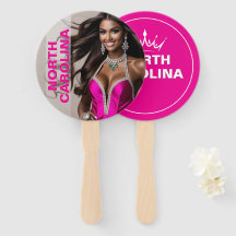 Benutzerdefinierte Pageant-Paddle-Fans - Kronen-De