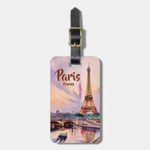 Benutzerdefinierte Paris Frankreich Eiffelturm Son Gepäckanhänger