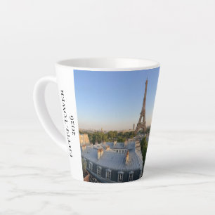Benutzerdefinierte Pariser Panoramasicht Eiffeltur Milchtasse