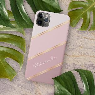 Benutzerdefinierte Pastell-Mauve-Rosen-Schminkrosa Case-Mate iPhone Hülle