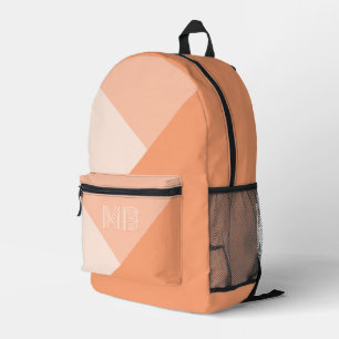Benutzerdefinierte Pastell-Sonnige Pfirsich-Sommer Bedruckter Rucksack