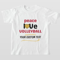 benutzerdefinierte Peace Liebe Volleyball-Spieler 