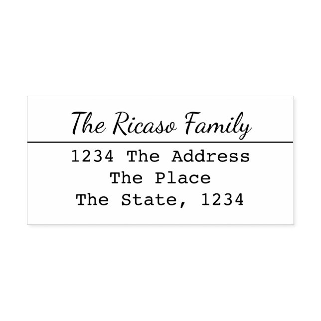 Benutzerdefinierte Personalisierte Adresse Gummistempel (Prägung)