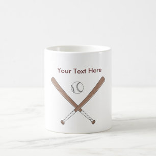 Benutzerdefinierte Personalisierte Baseball-Tasse Kaffeetasse