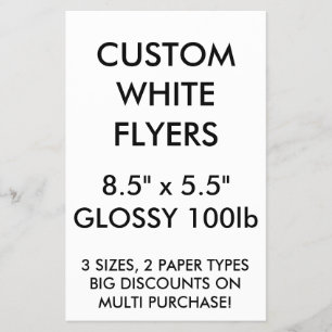 Benutzerdefinierte Personalisierte Flyer mit 8,5 Z