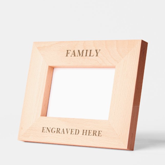 Benutzerdefinierte Personalisierte Foto-Familie Geätzte Rahmen (Links)