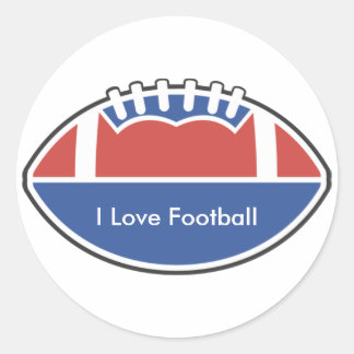 Benutzerdefinierte Personalisierte Fußball-Sticker Runder Aufkleber