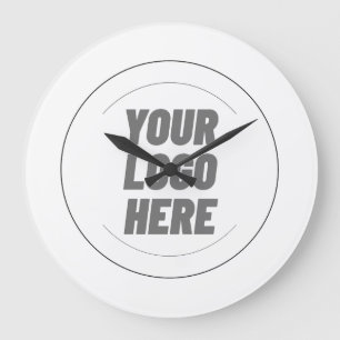 Benutzerdefinierte Personalisierte Ihr Logo Hier G Große Wanduhr