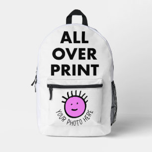 Benutzerdefinierte personalisierte KIDS ÜBER DIE D Bedruckter Rucksack