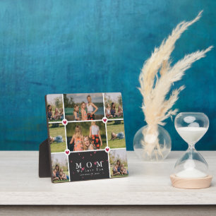 Benutzerdefinierte Personalisierte Liebe Mama 8 Fo Fotoplatte