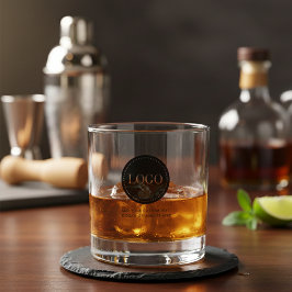 Benutzerdefinierte personalisierte Logo- und Text- Whiskyglas
