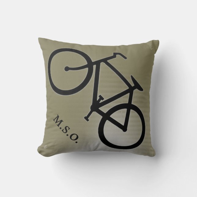 benutzerdefinierte personalisierte Monogramm-Initi Kissen (Vorderseite)
