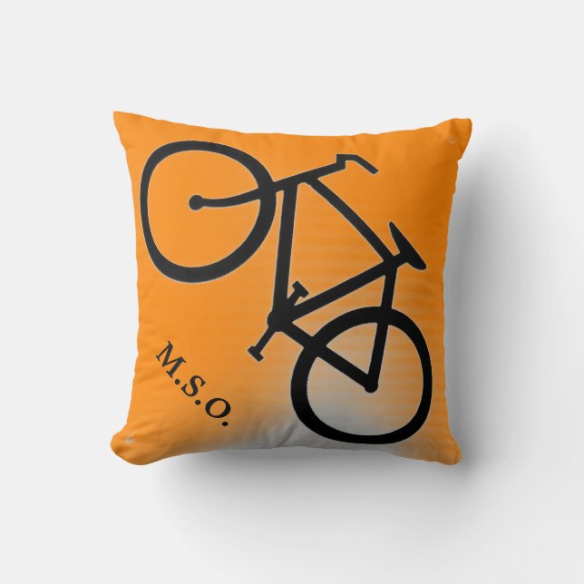 benutzerdefinierte personalisierte Monogramm-Initi Kissen (Vorderseite)